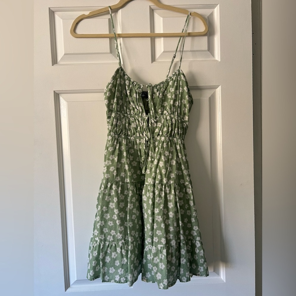 Green Floral Sundress